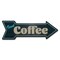 Signmission Iced Coffee Arrow Decal Funny Home Decor 18in Wide D-A-999805 - alternate 1
